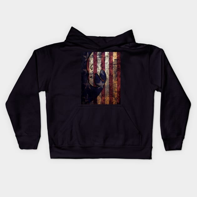 Distressed Patriotic Kids Hoodie by ATG Designs